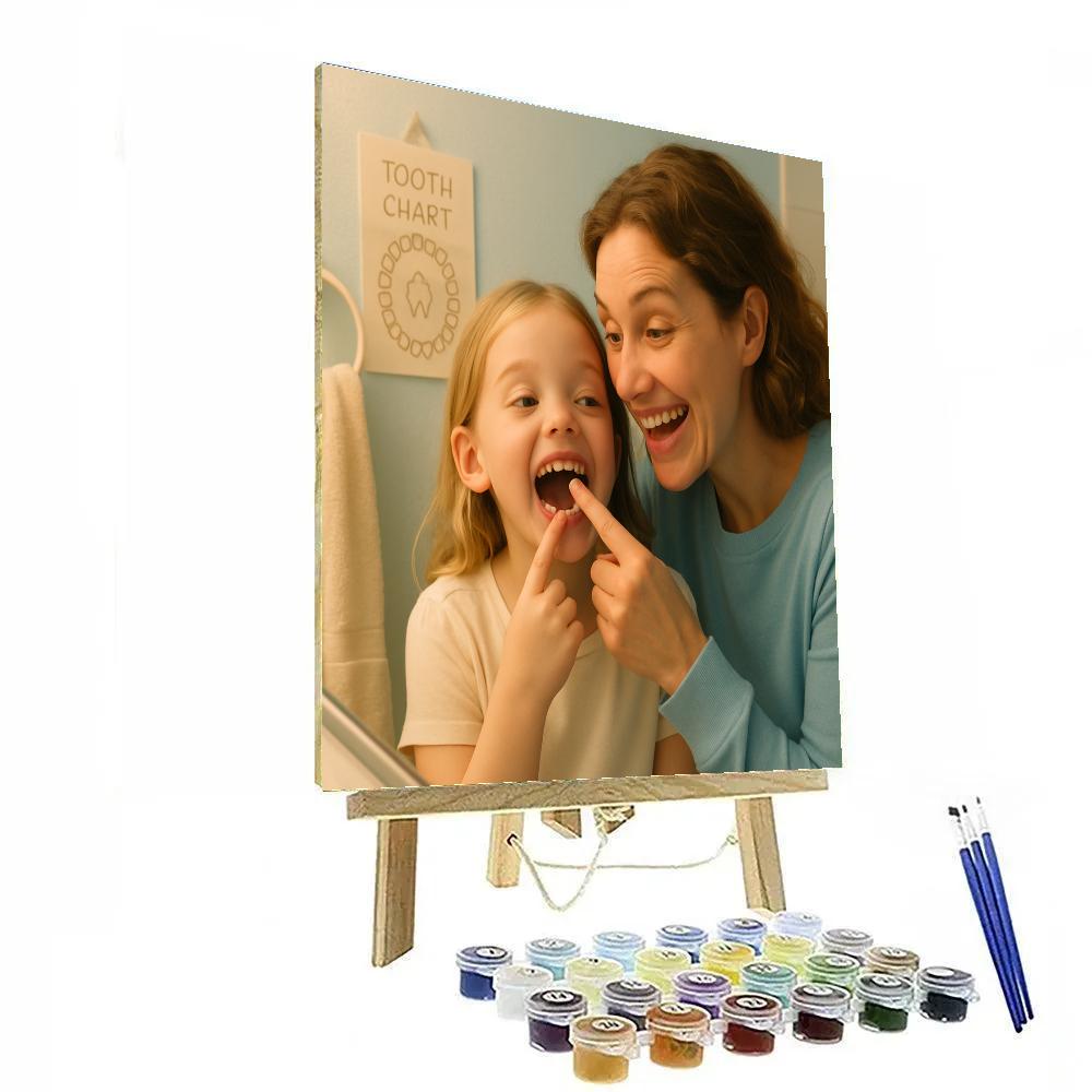 First Tooth Milestone Numbered painting kits