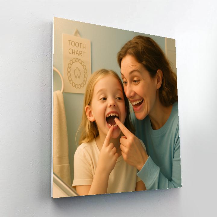 First Tooth Milestone Numbered painting kits