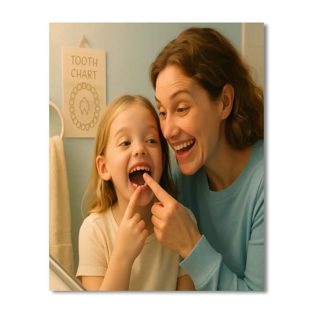 First Tooth Milestone Numbered painting kits