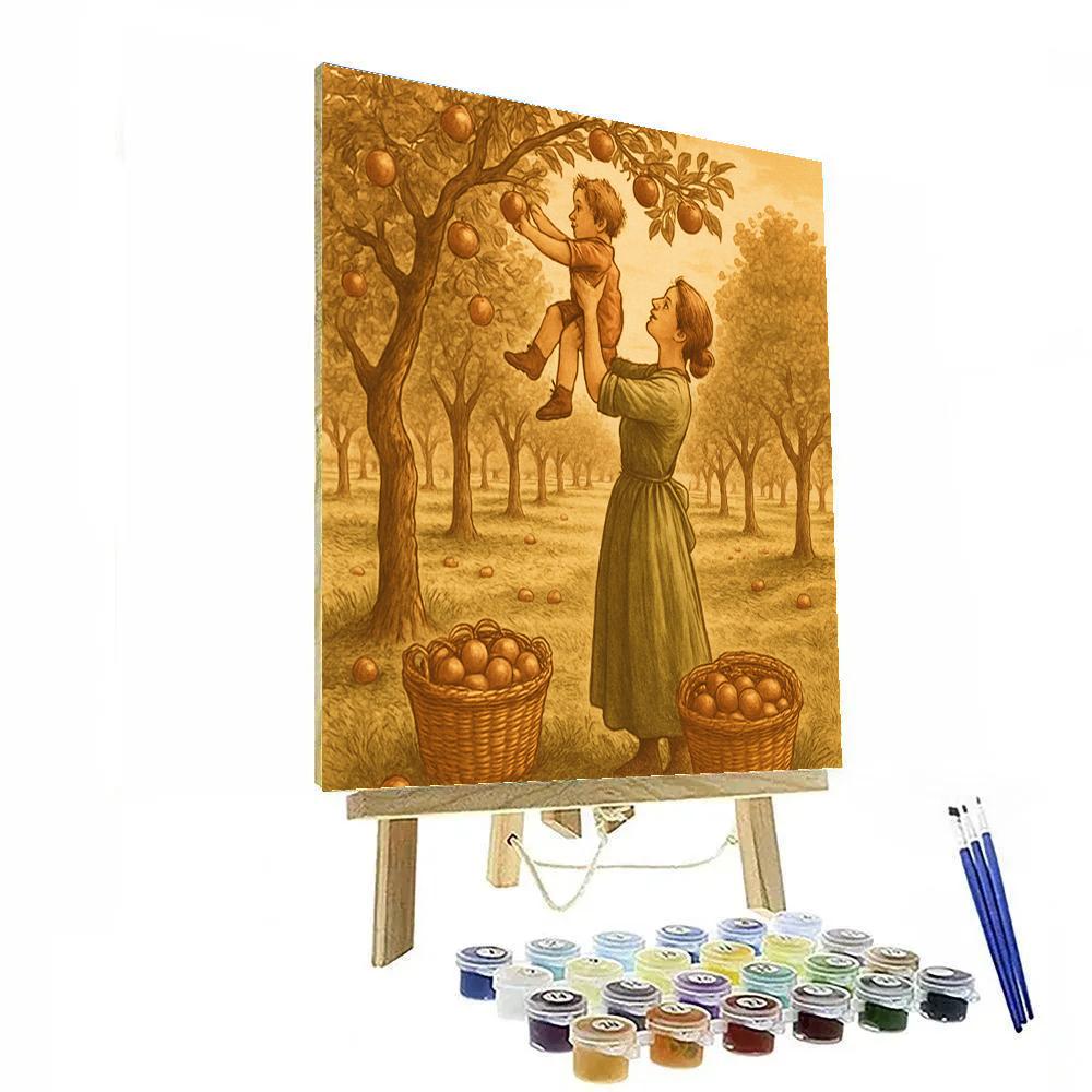 Harvest Apple Picking Numbered painting kits