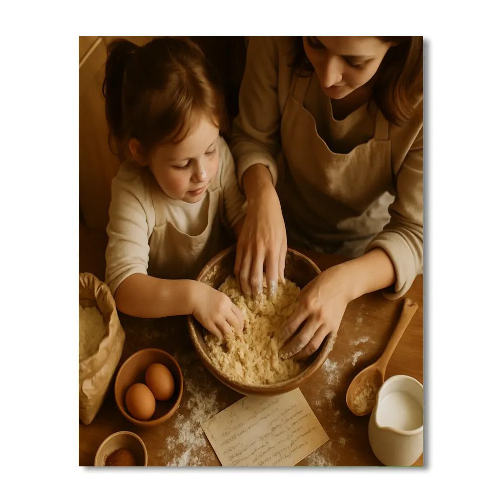 Cooking Family Recipe Paint by numbers kits