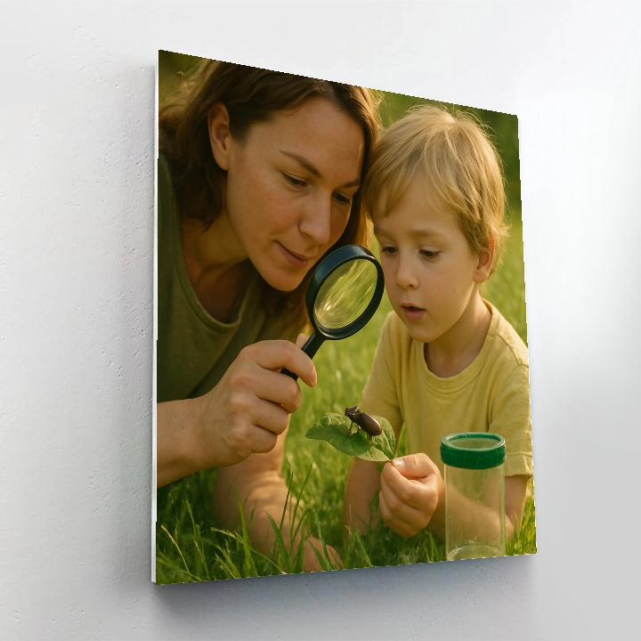 Backyard Bug Safari paint by numbers