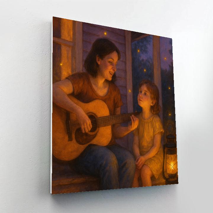 Evening Porch Guitar Painting by numbers kit