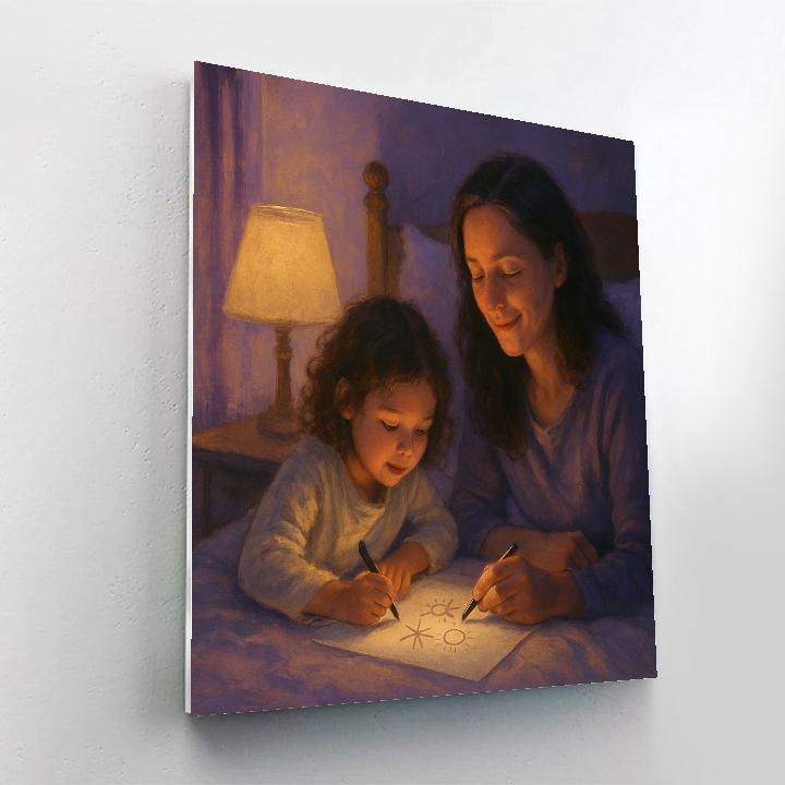Bedside Drawing Ritual paint by numbers