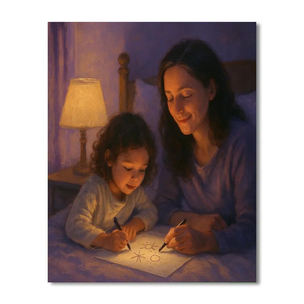 Bedside Drawing Ritual paint by numbers