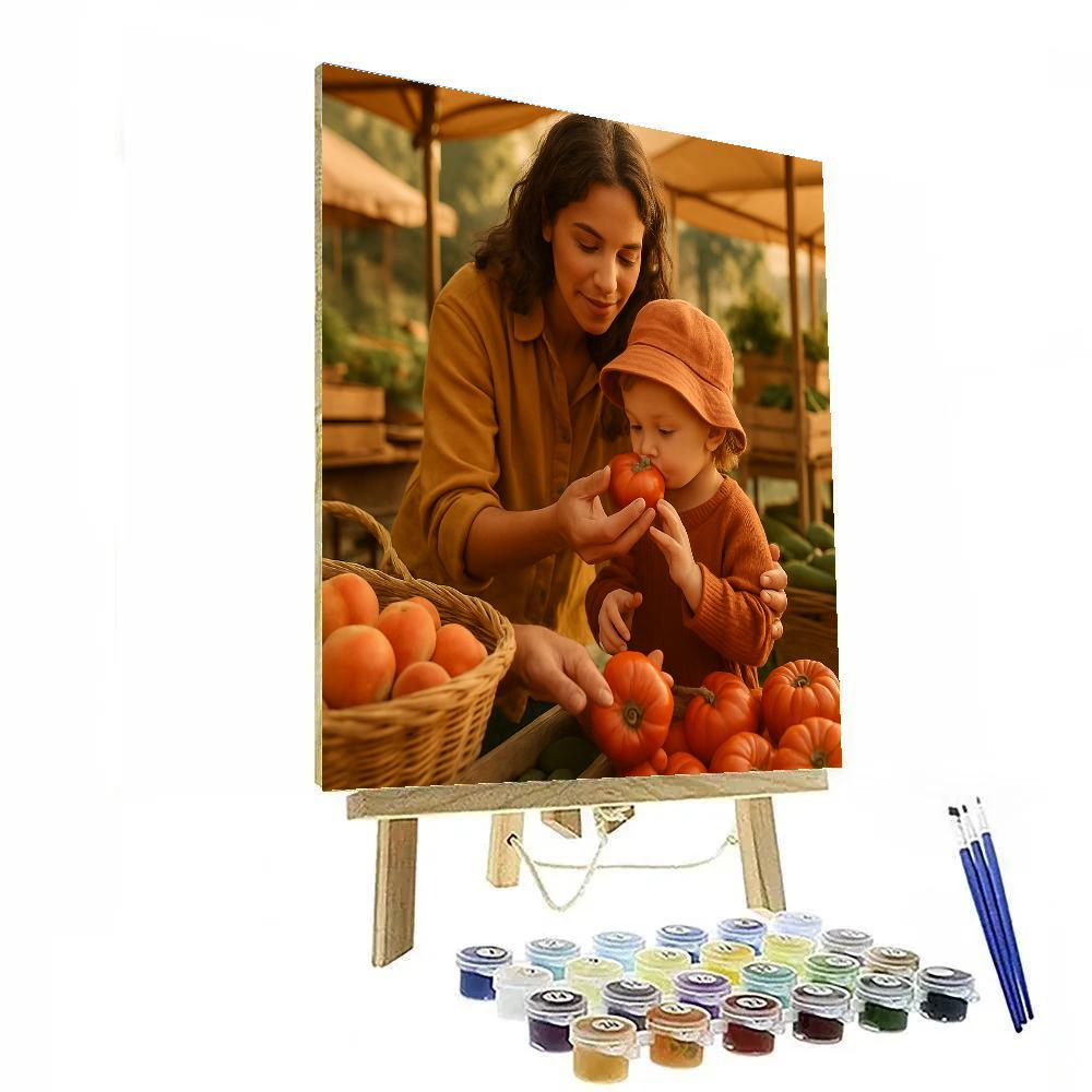 Farmer Market Teaching paint by number