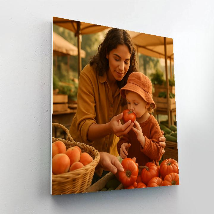 Farmer Market Teaching paint by number