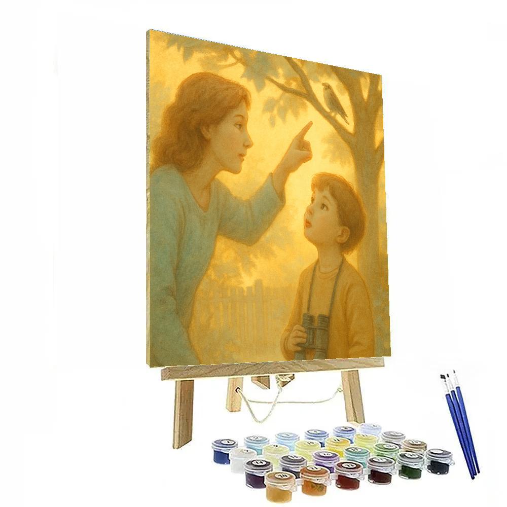 Sunrise Bird Song Lesson Numbered painting kits