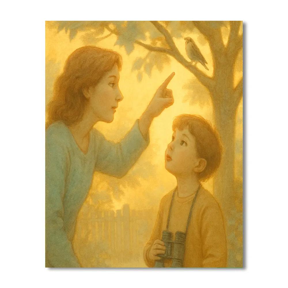 Sunrise Bird Song Lesson Numbered painting kits