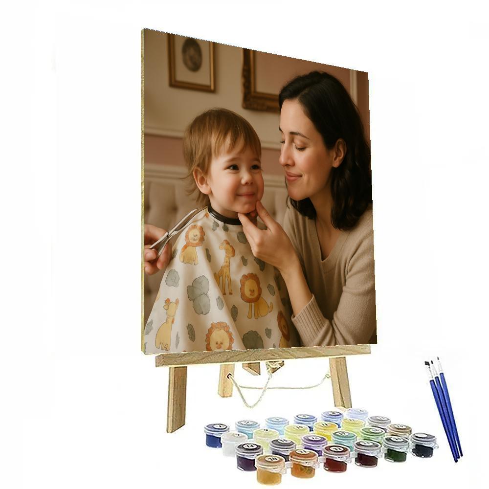 First Haircut Comfort paint by numbers
