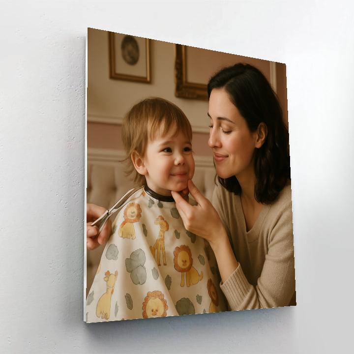 First Haircut Comfort paint by numbers