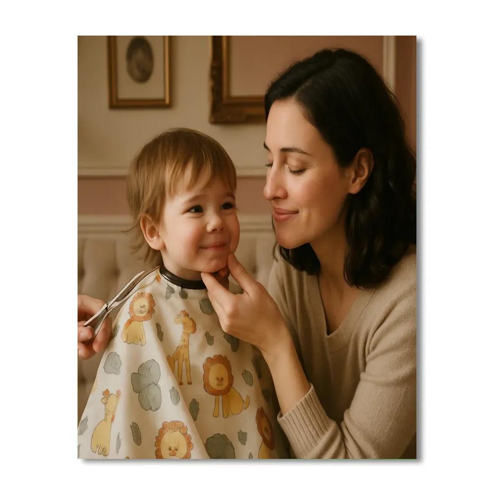 First Haircut Comfort paint by numbers