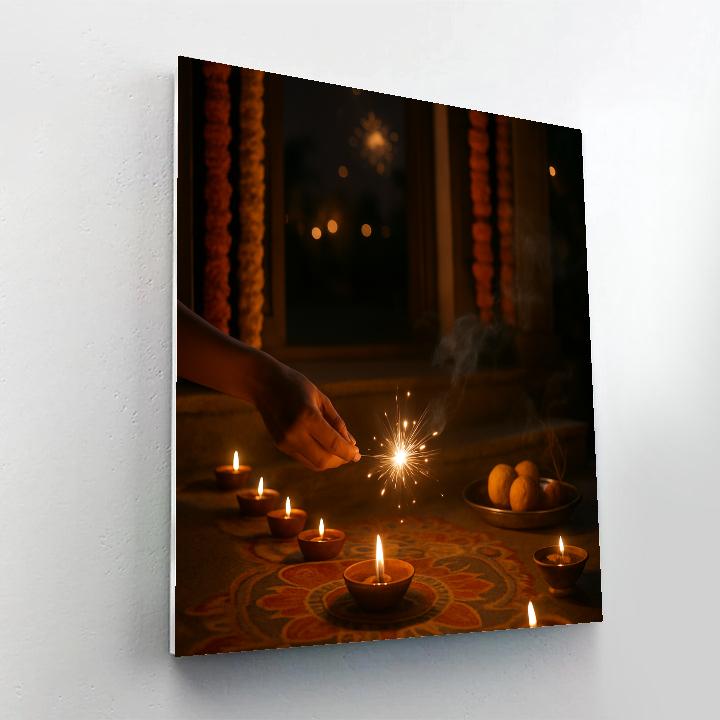 Diwali Doorstep Numbered painting kits