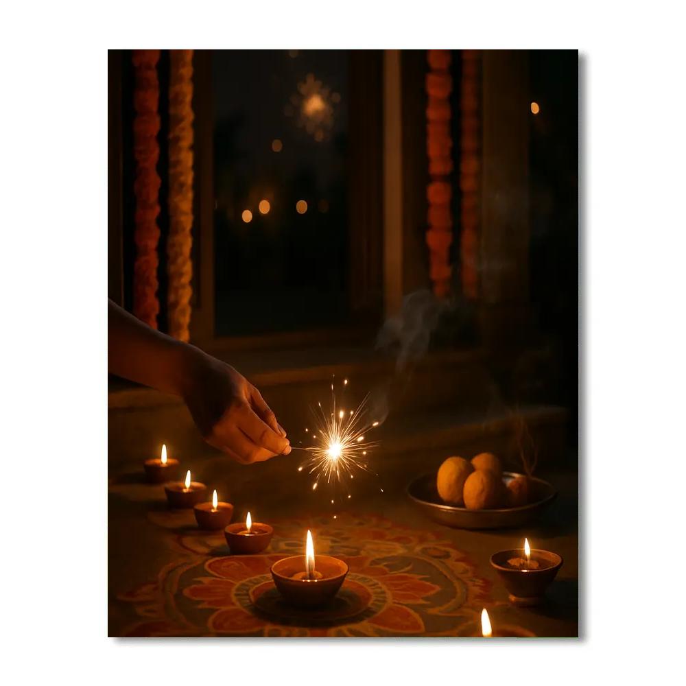 Diwali Doorstep Numbered painting kits
