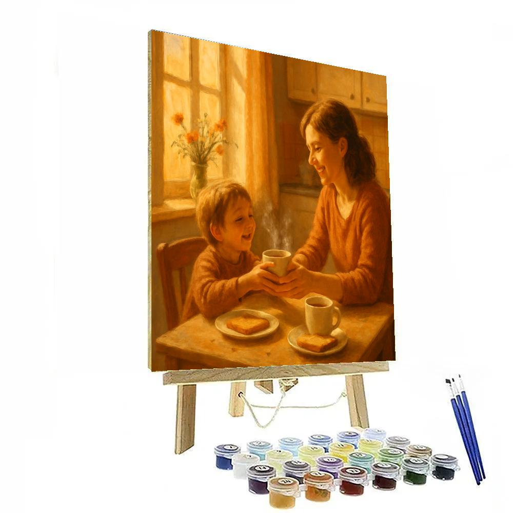Sunrise Breakfast With Mom Painting by numbers kit