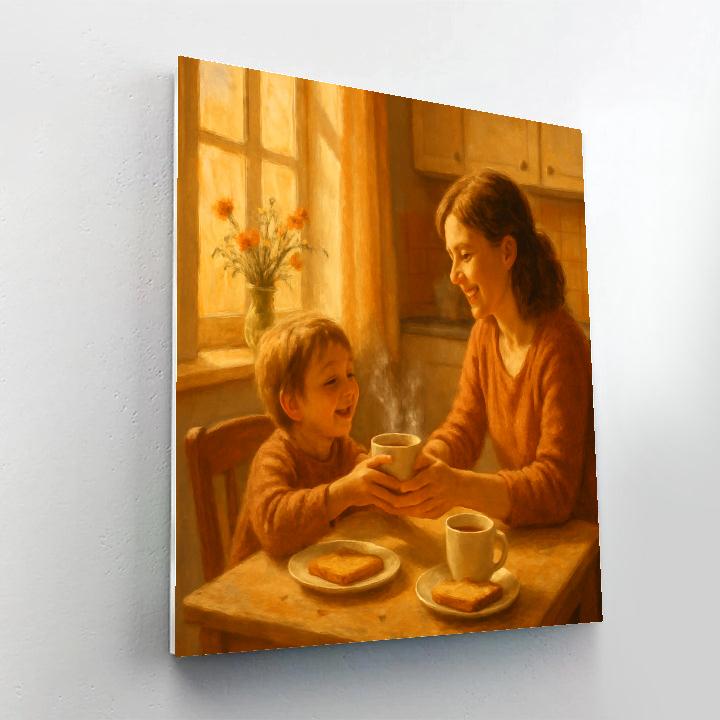 Sunrise Breakfast With Mom Painting by numbers kit