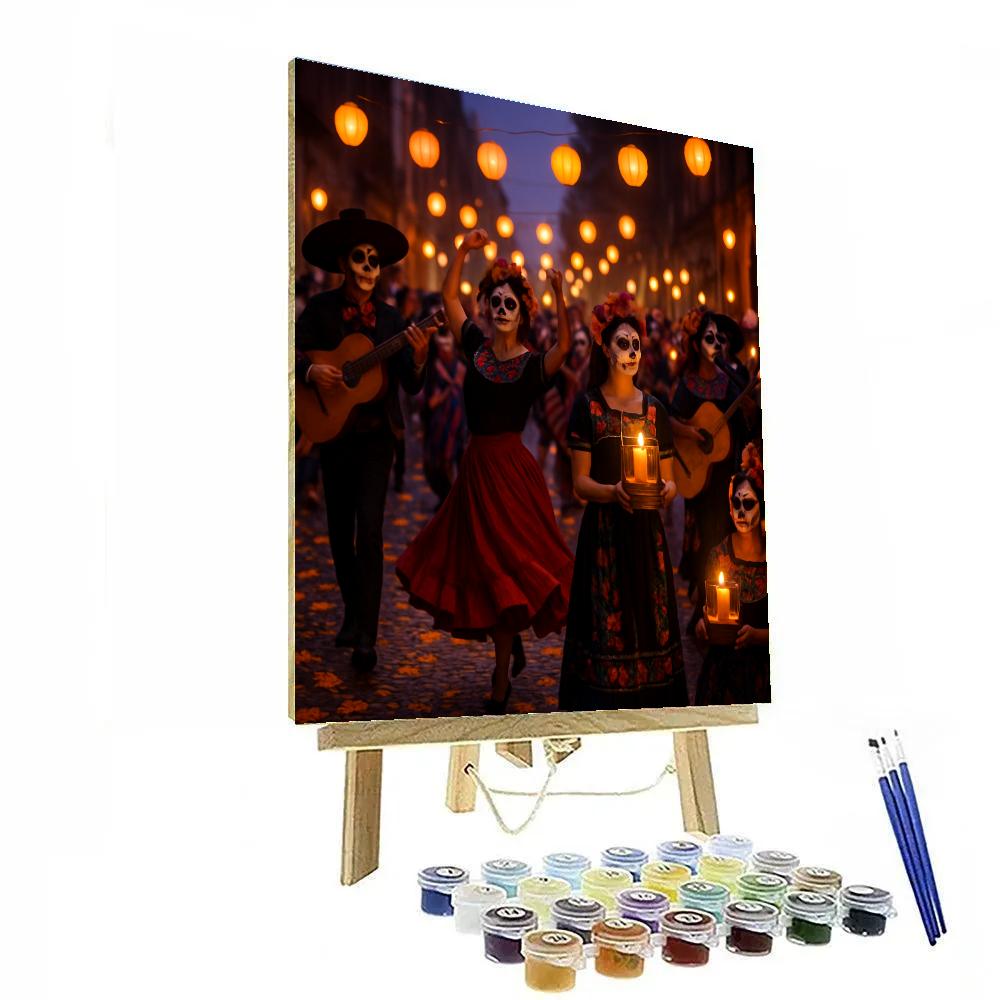 Day Of The Dead Parade In Mexico City Paint by numbers kits