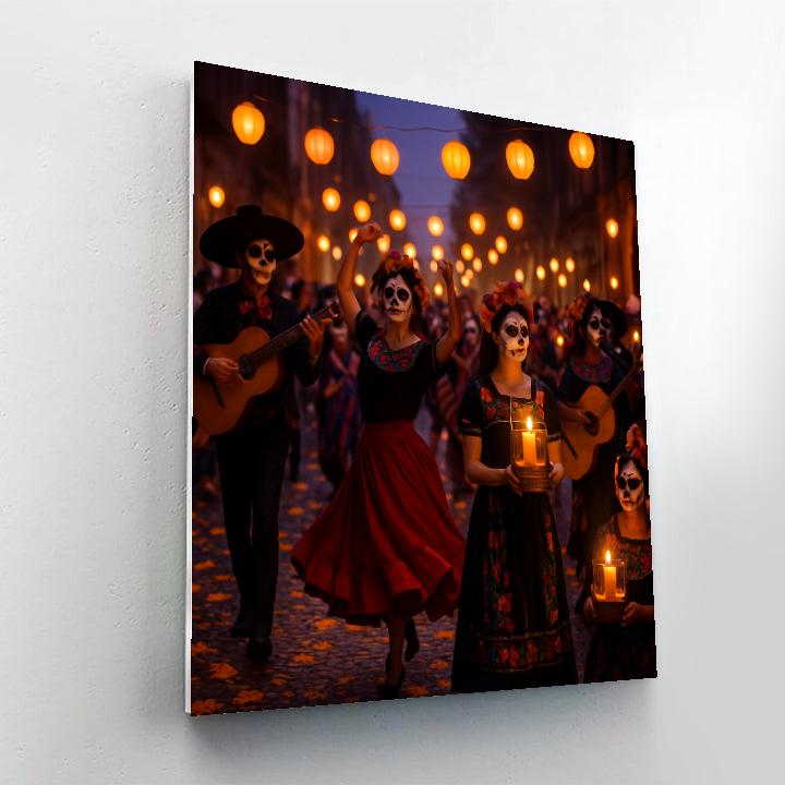 Day Of The Dead Parade In Mexico City Paint by numbers kits