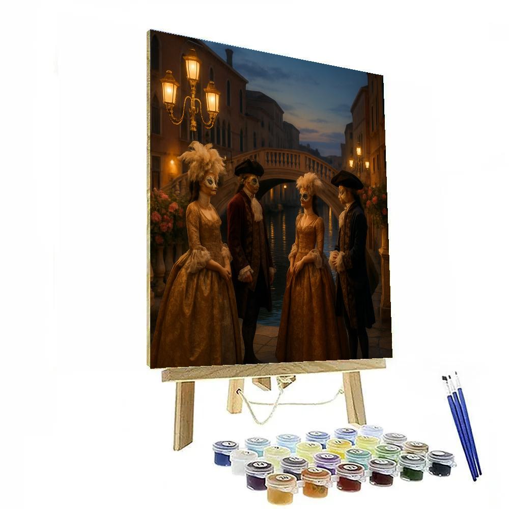 Venetian Carnival Masked Ball Numbered painting kits