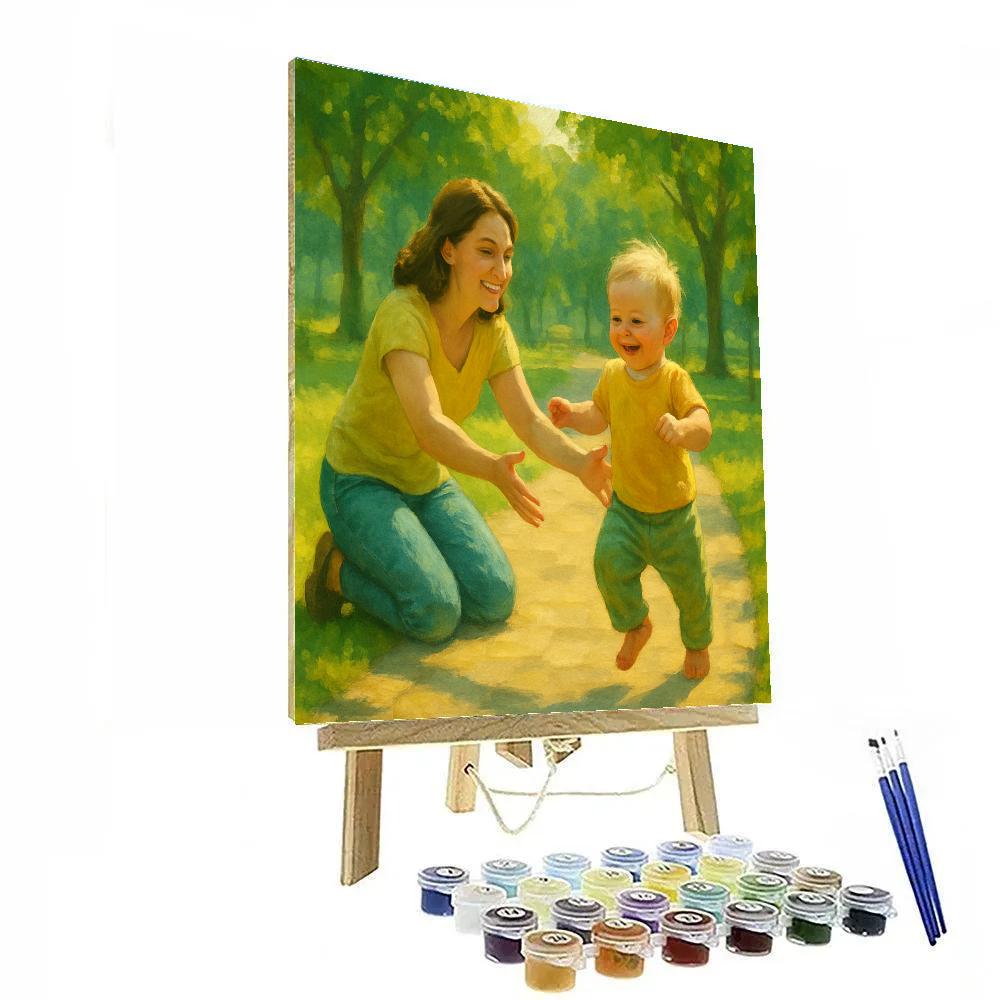 First Steps On A Sunny Path Painting by numbers kit