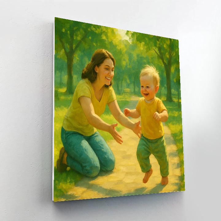 First Steps On A Sunny Path Painting by numbers kit