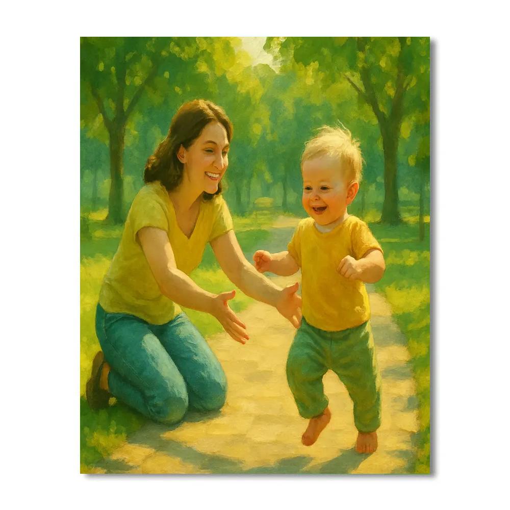 First Steps On A Sunny Path Painting by numbers kit