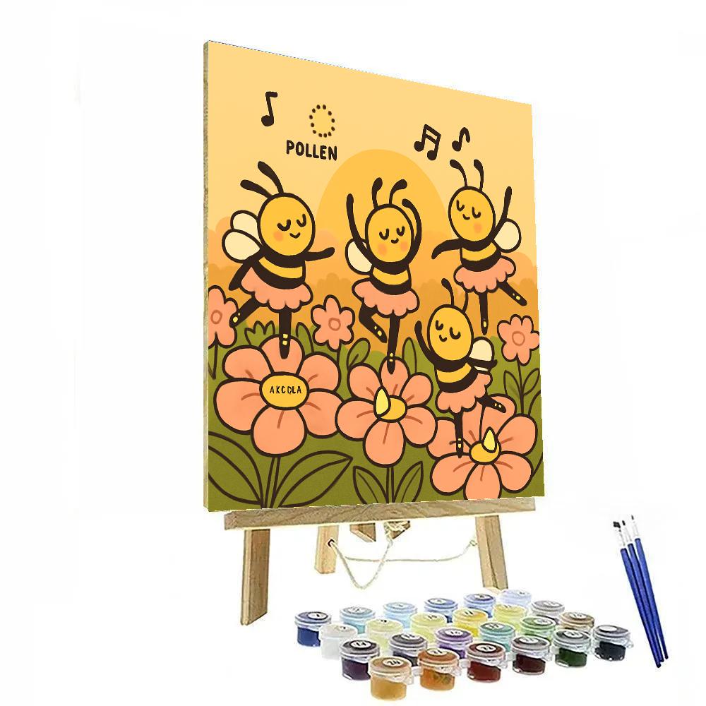 Bumblebee Ballet At Sunrise Paint by numbers art