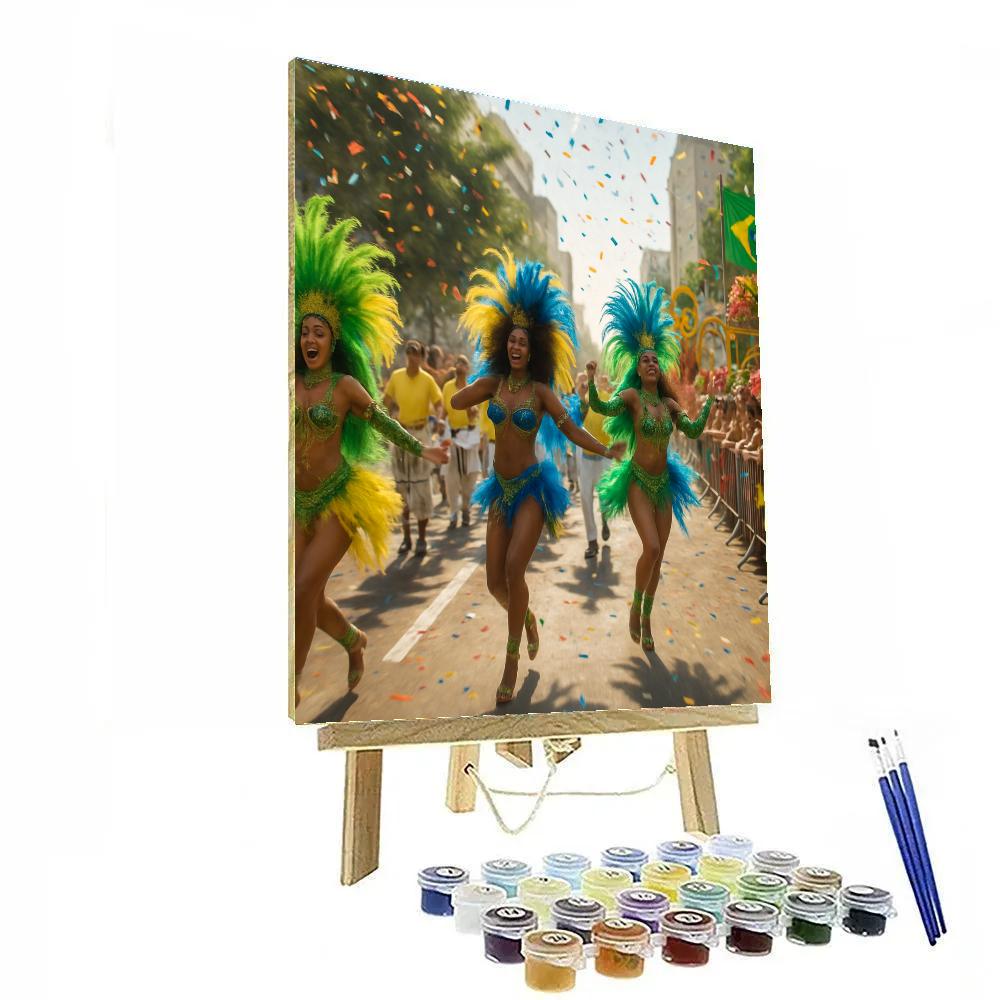 Rio De Janeiro Carnival Samba Parade paint by numbers