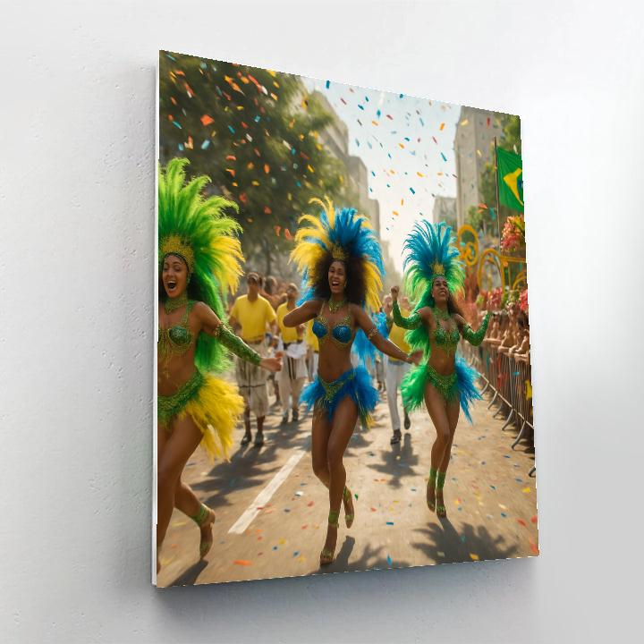Rio De Janeiro Carnival Samba Parade paint by numbers