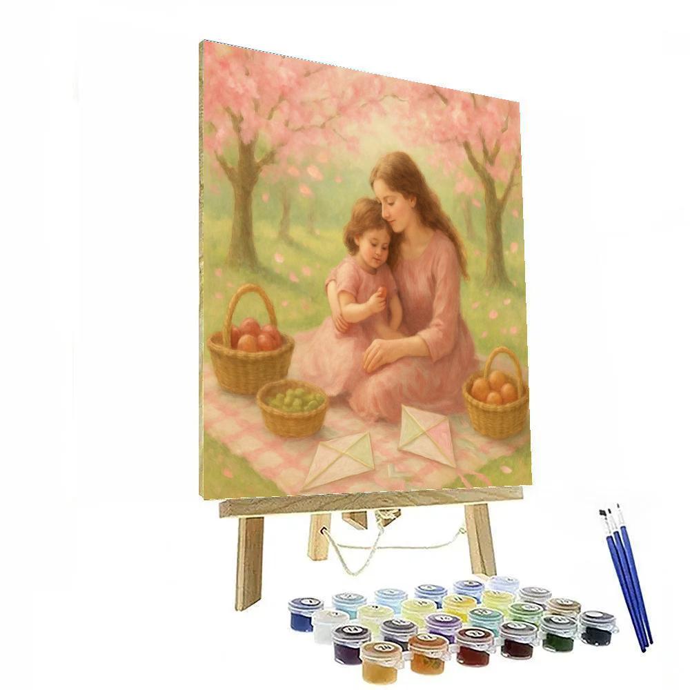 Picnic In The Cherry Orchard painting number kit