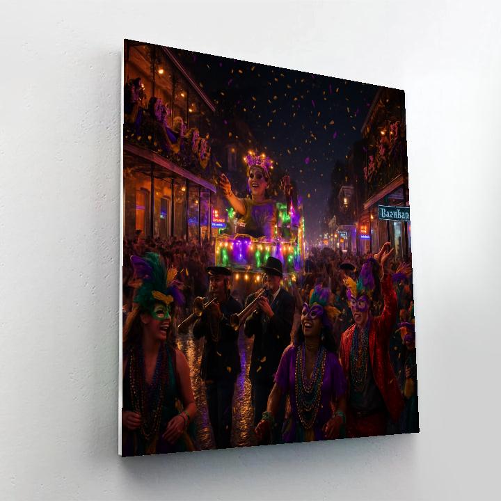 Mardi Gras In New Orleans paint by numbers
