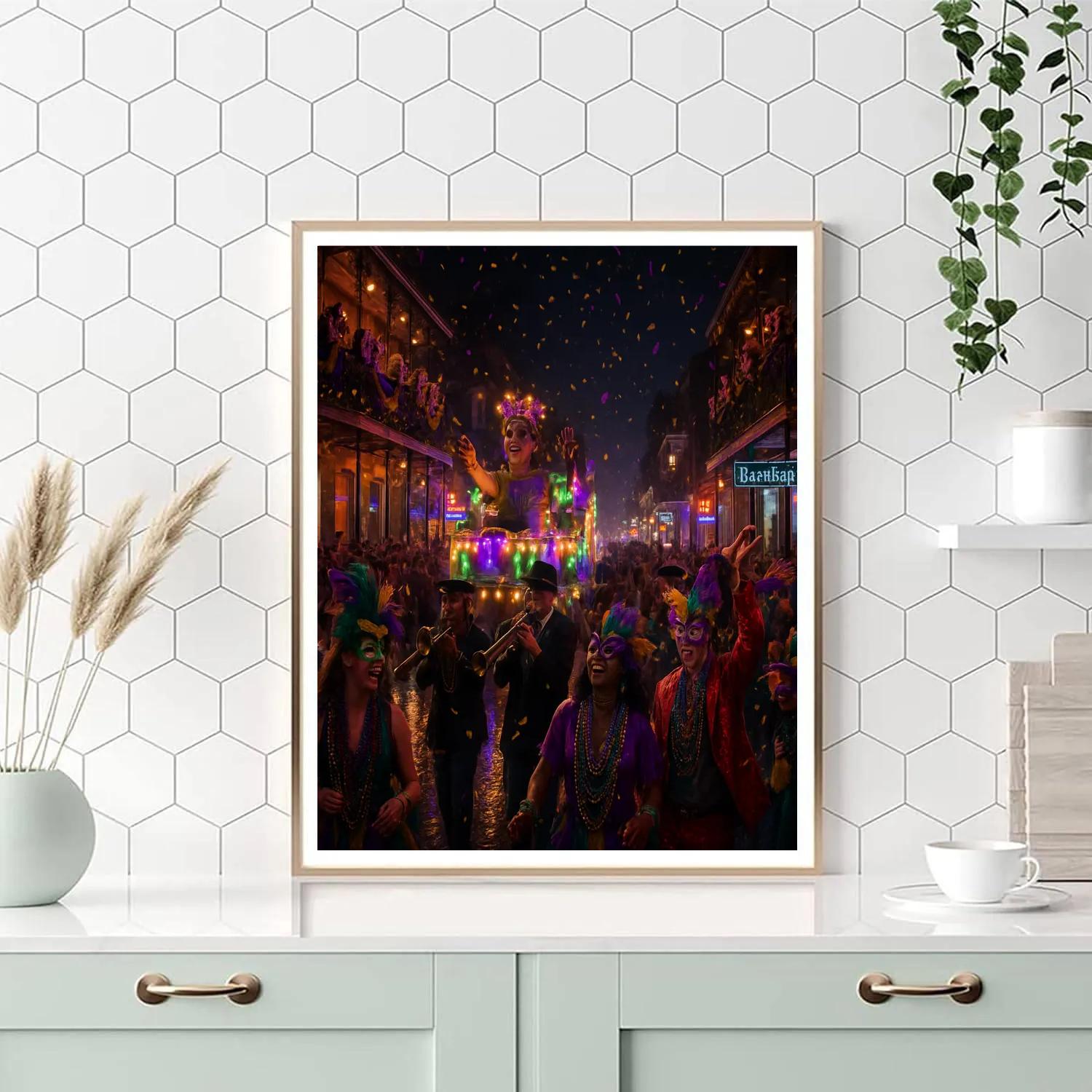 Mardi Gras In New Orleans paint by numbers