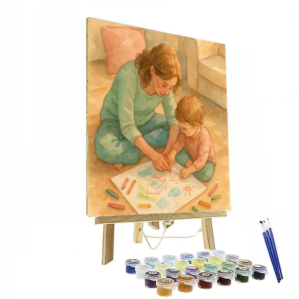 Quiet Drawing Afternoon Number painting