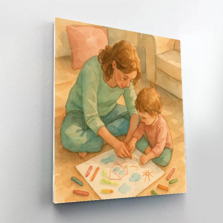 Quiet Drawing Afternoon Number painting