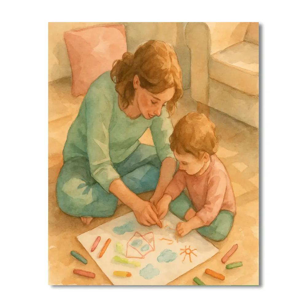 Quiet Drawing Afternoon Number painting