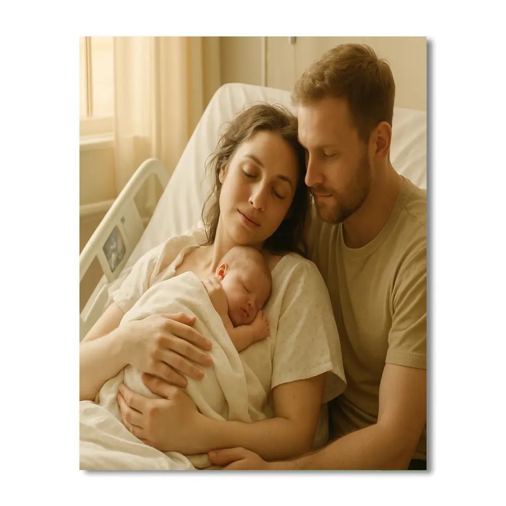 Hospital Hold After Birth paint by number