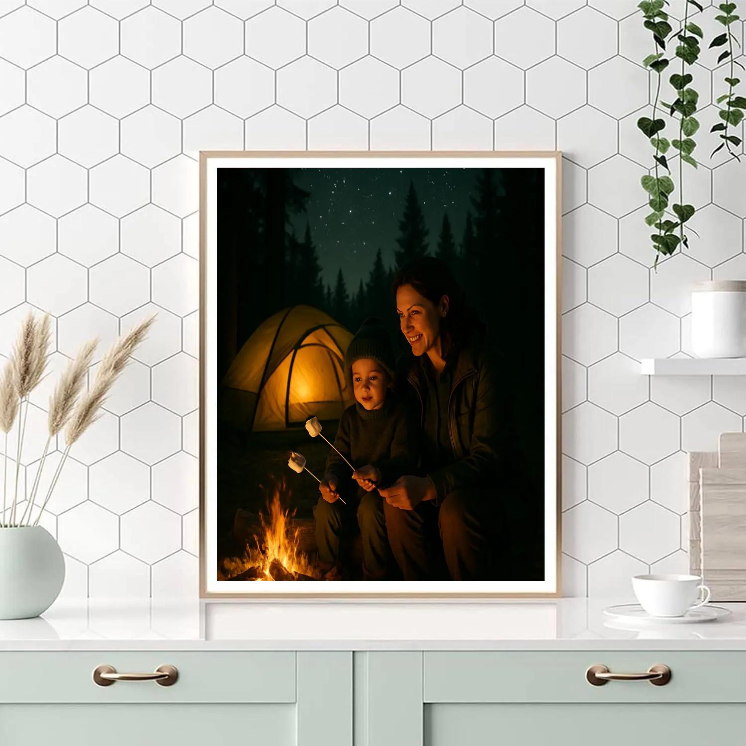 Camping Story By The Campfire Painting by numbers kit