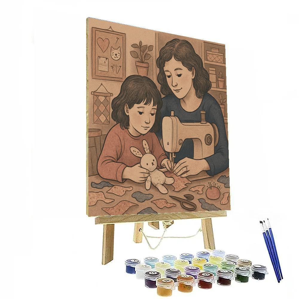 Sewing Memories Together painting number kit