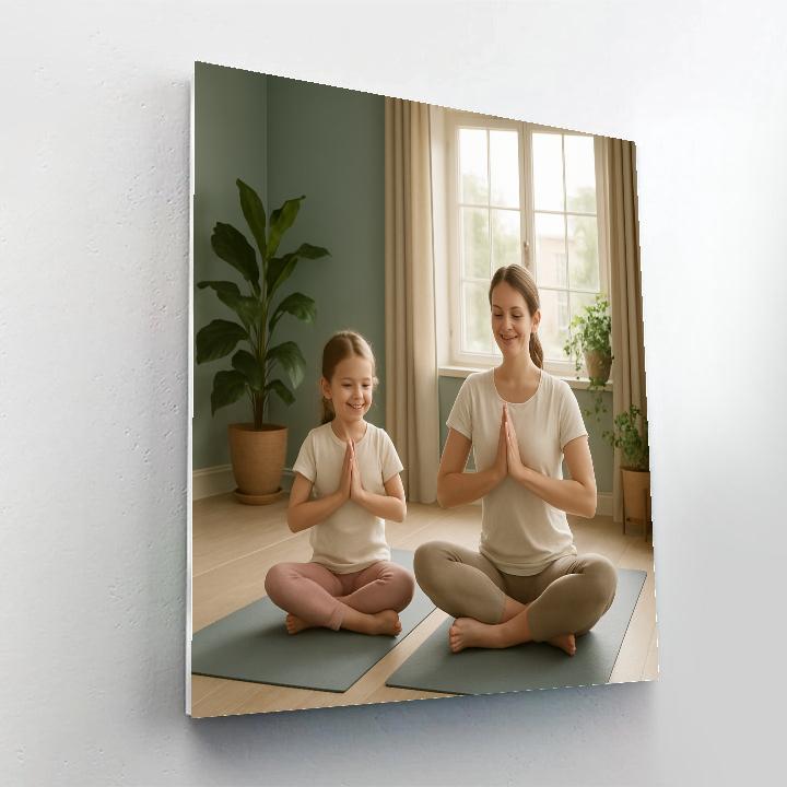 Morning Yoga Stretch Together paint by number