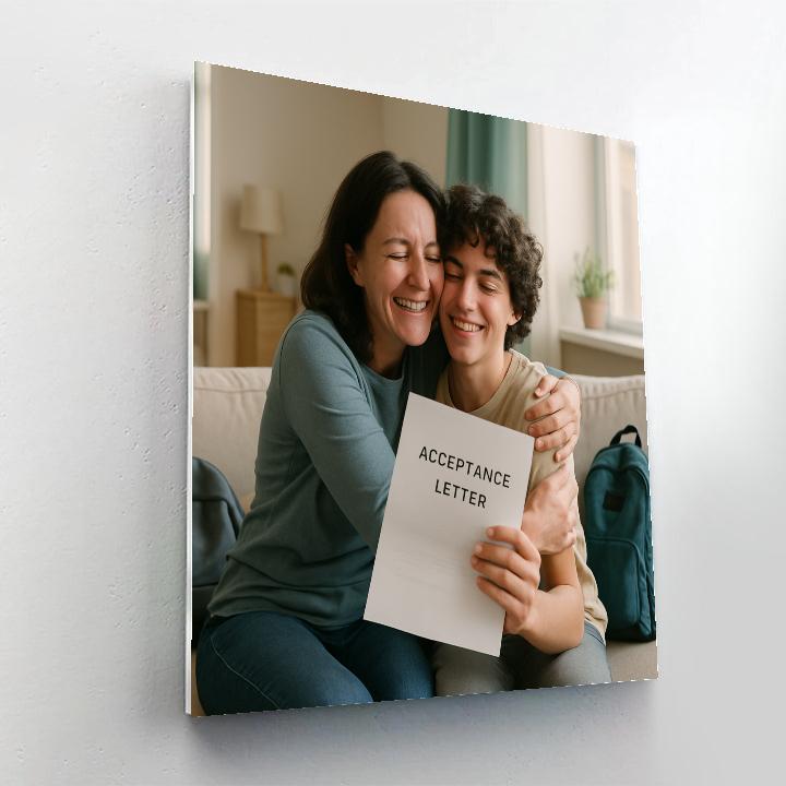 Mother Reading College Acceptance Letter DIY paint by numbers