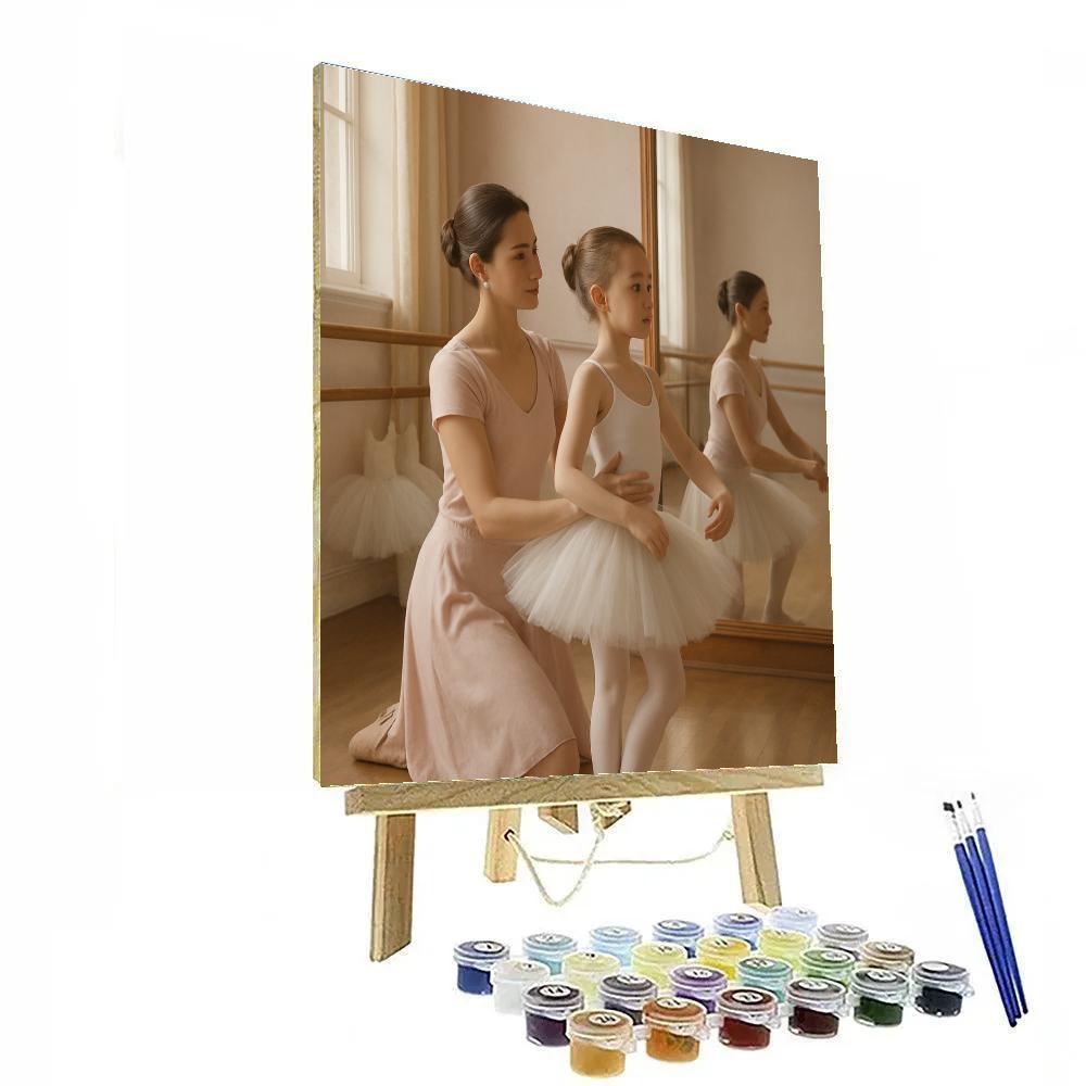 Ballet Class Mirror Practice DIY paint by numbers