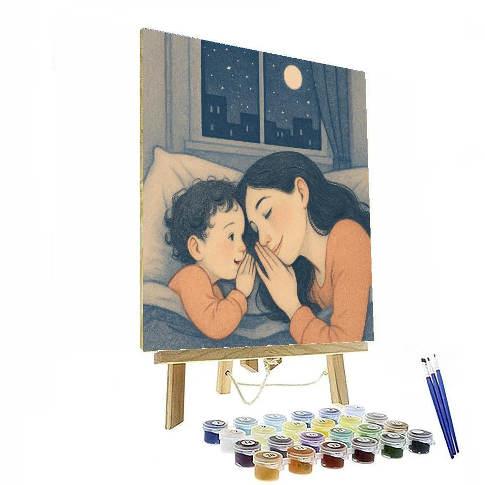 Moonlight Pillow Talk Painting by numbers kit