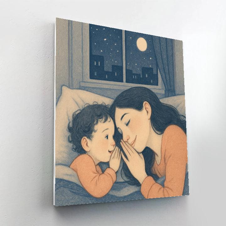 Moonlight Pillow Talk Painting by numbers kit