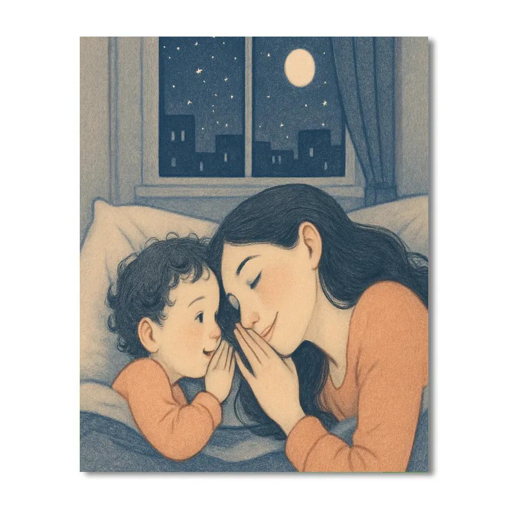 Moonlight Pillow Talk Painting by numbers kit