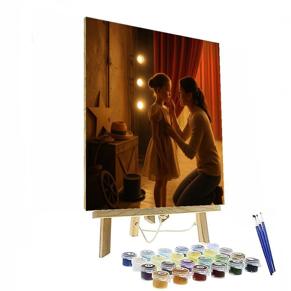 Mom Guiding A School Play Paint by numbers art