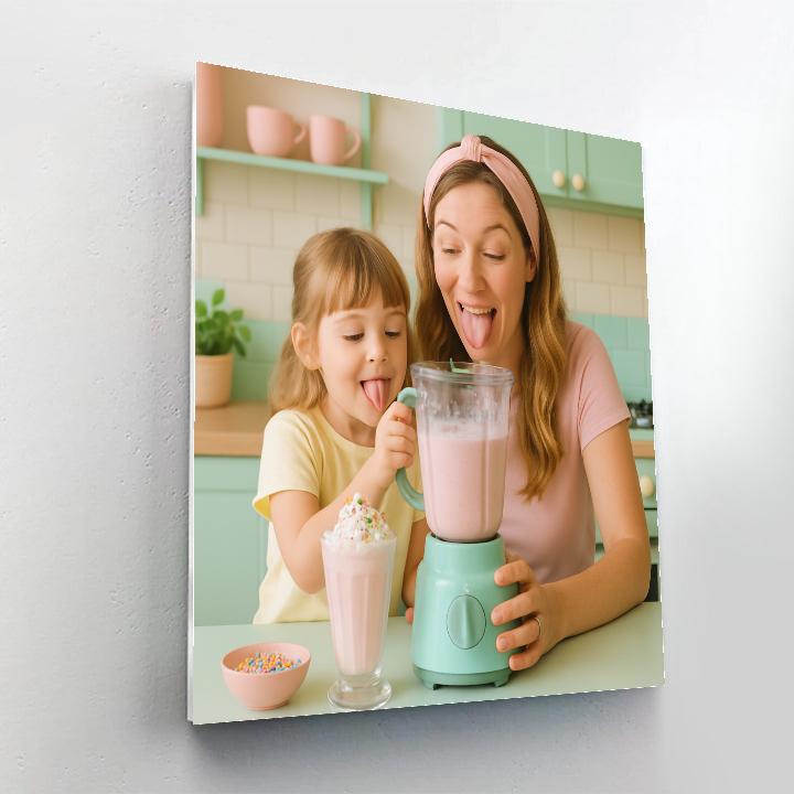 Morning Milkshake Making painting number kit