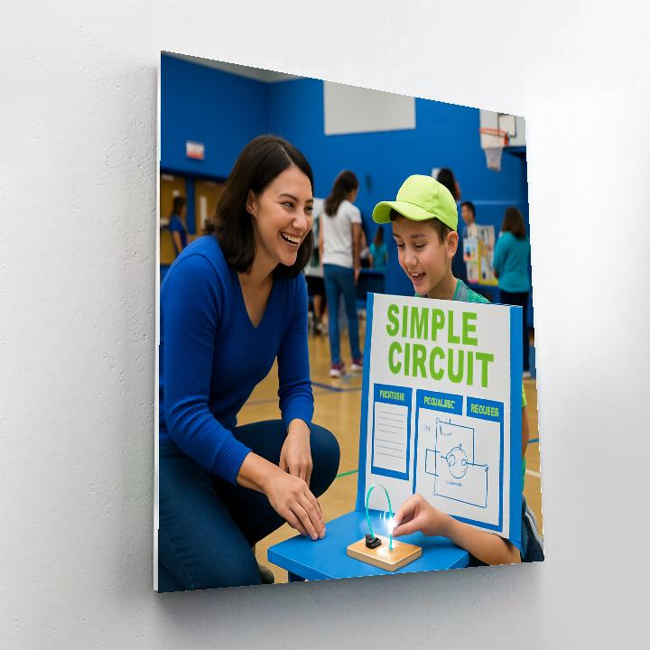 Mother And Child At A Science Fair DIY paint by numbers