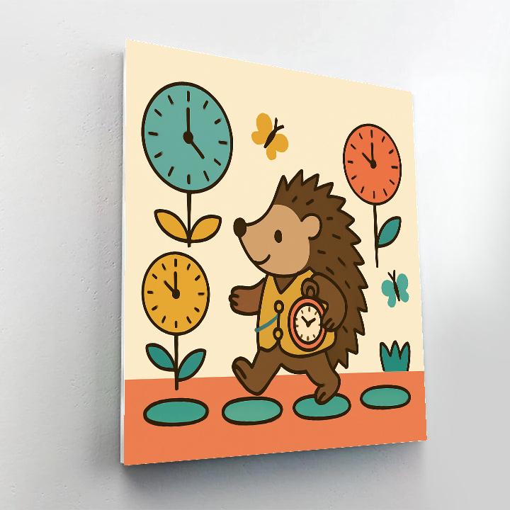 Time Traveler Hedgehog painting number kit