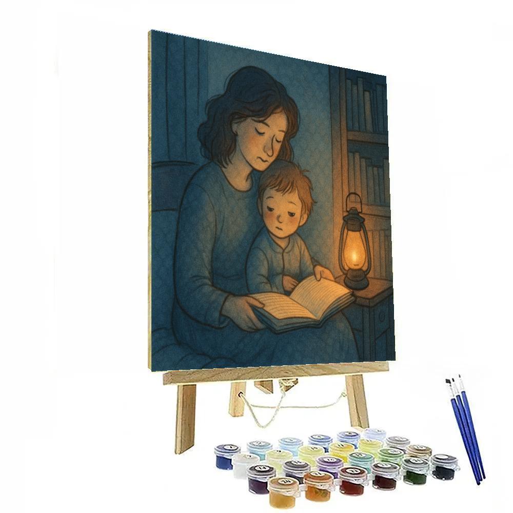 Bedtime Story Lantern Glow DIY paint by numbers