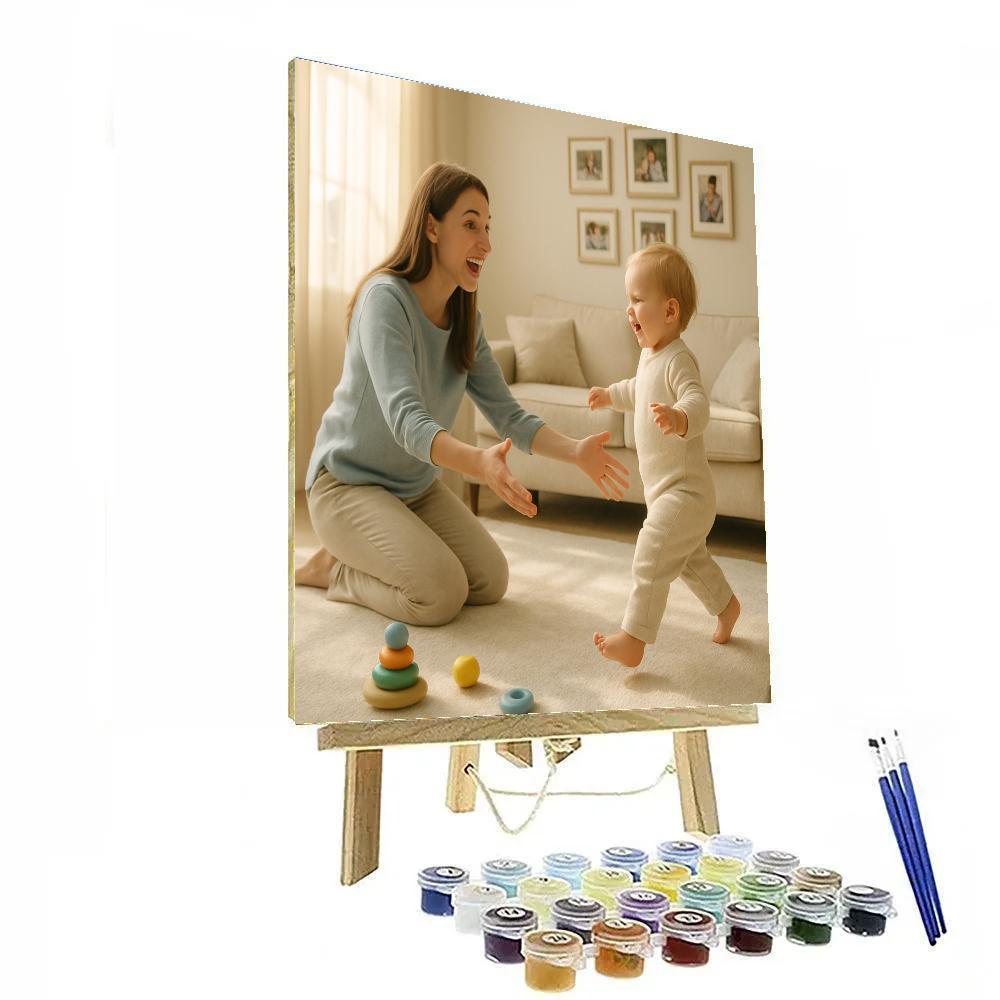 First Steps Celebration Number painting